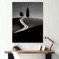 thumbnail image 1 of Designart "Minimalist Scenery Of A Wonderland Road II" Race Tracks Wall Art Prints, 1 of 7