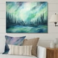 thumbnail image 1 of Designart "Minimalist Scenery Of The Northern Lights II" Northern Lights Wall Decor, 1 of 7