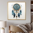 thumbnail image 1 of Designart "Minimalist Serenity Blue Dream Catcher IV" Landscapes Floater Framed Canvas Wall Art, 1 of 7