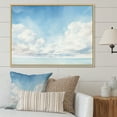 thumbnail image 1 of Designart "Minimalist White Clouds Vista I" Clouds Floater Framed Wall Art Prints, 1 of 5