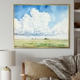 thumbnail image 1 of Designart "Minimalist White Clouds Vista III" Clouds Floater Framed Canvas Wall Art, 1 of 5