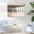 thumbnail image 1 of Designart "Minimalistic Beige Pier On The Horizon I" Coastal Pier Wall Art Prints, 1 of 7