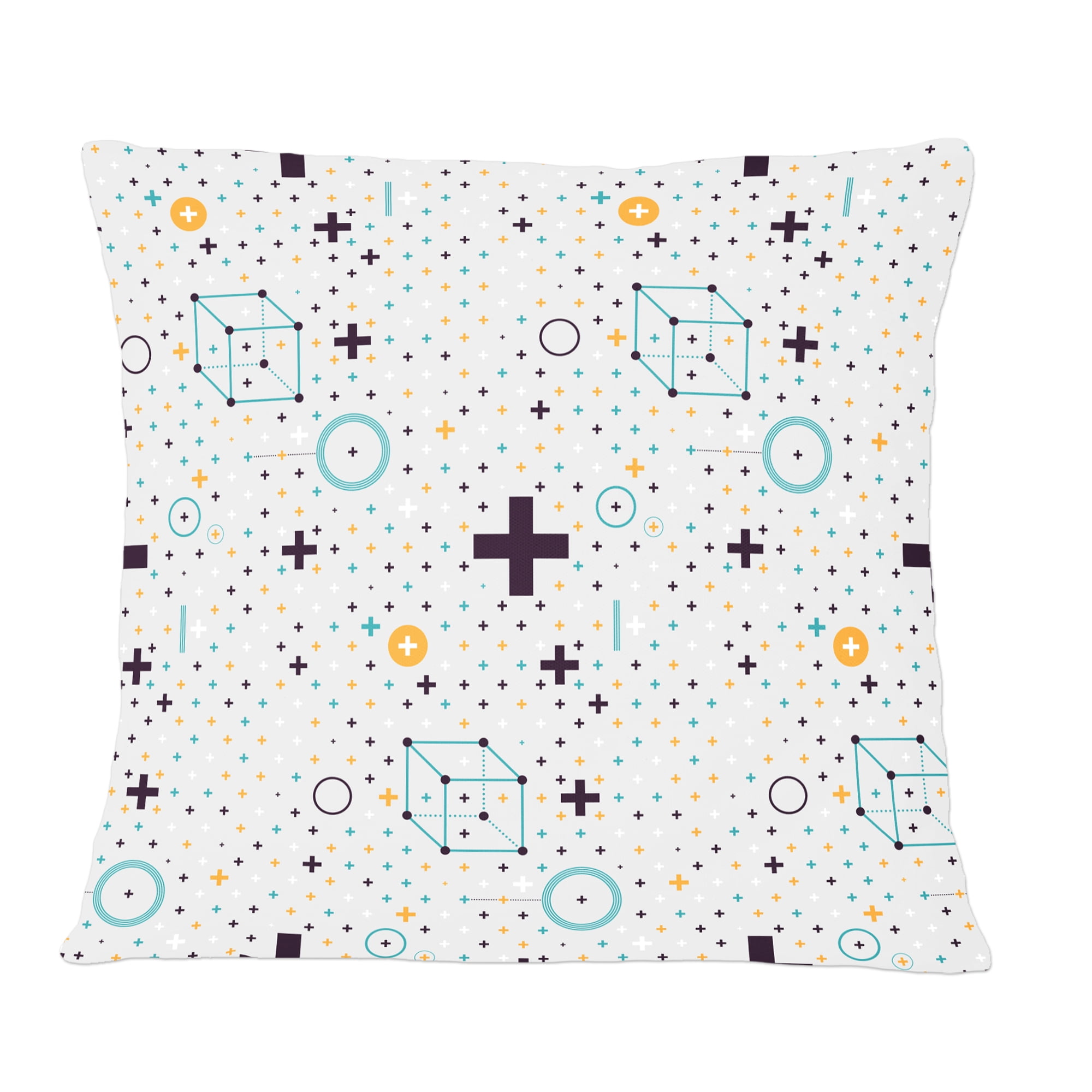 Designart Minimalistic Geometric Elements' Mid-Century Modern Throw Pillow - 12x20
