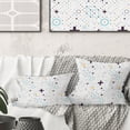 thumbnail image 1 of Designart Minimalistic Geometric Elements' Mid-Century Modern Throw Pillow - 16x16, 1 of 2