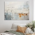 thumbnail image 1 of Designart "Minimalistic Horizon With Beige And Gold Waves" Abstract Collages Canvas Art Print, 1 of 7