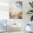 thumbnail image 1 of Designart "Minimalistic Horizon With Beige And Gold Waves I" Coastal Minimalism Wall Art Prints, 1 of 7