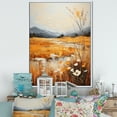 thumbnail image 1 of Designart "Minimalistic Infinite Fields Of Prairies I" Prairies Floater Framed Canvas Wall Art, 1 of 5