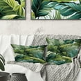 thumbnail image 1 of Designart "Mirage Amidst Tropical Palms II" Tropical Printed Throw Pillow, 1 of 5