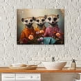 thumbnail image 1 of Designart "Mischievous Meerkats Amid Blooming Madness" Laundry Canvas Art Print, 1 of 7