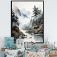 thumbnail image 1 of Designart "Misty Fjords Alaska I" Landscapes Floater Framed Canvas Print, 1 of 7