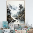 thumbnail image 1 of Designart "Misty Fjords Alaska I" Landscapes Floater Framed Canvas Print, 1 of 7