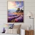 thumbnail image 1 of Designart "Misty Morning in Provence French Countryside Serenity III" France Floater Framed Canvas Print, 1 of 7
