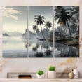 thumbnail image 1 of Designart "Misty Morning in the Dominican" Nautical & Beach Metal Art Print Set, 1 of 5