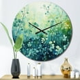 thumbnail image 1 of Designart "Misty pasture I" Abstract Landscape Oversized Wall Clock, 1 of 5