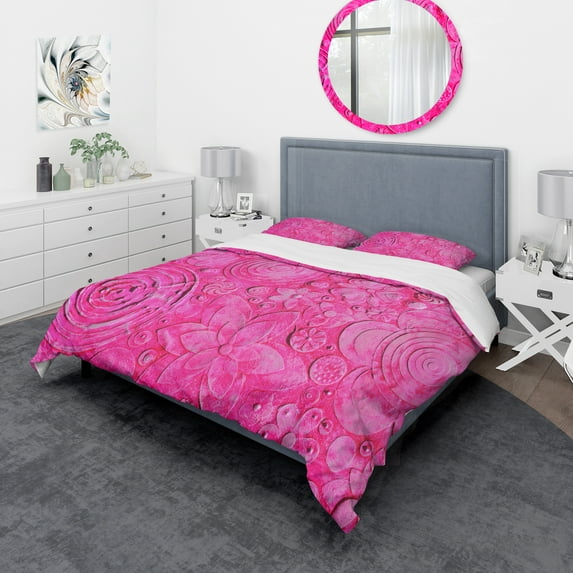 Designart 'Mix Of Summer hawaiin Flowers' Floral Duvet Cover Set