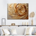 thumbnail image 1 of Designart "Mocha Spiral With Gilded Brown" Abstract Spirals Wall Decor, 1 of 7