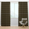 thumbnail image 1 of Designart 'Mod Dots Geometric' Mid-Century Modern Blackout Curtain Panel, 1 of 4