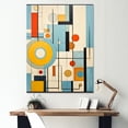 thumbnail image 1 of Designart "Mod Geometrics Colorful Mid Century Precision I" Abstract Canvas Wall Art, 1 of 5