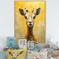 thumbnail image 1 of Designart "Modern Art Vibrant Caprine Likeness" Animals Goat Floater Framed Canvas Prints, 1 of 5