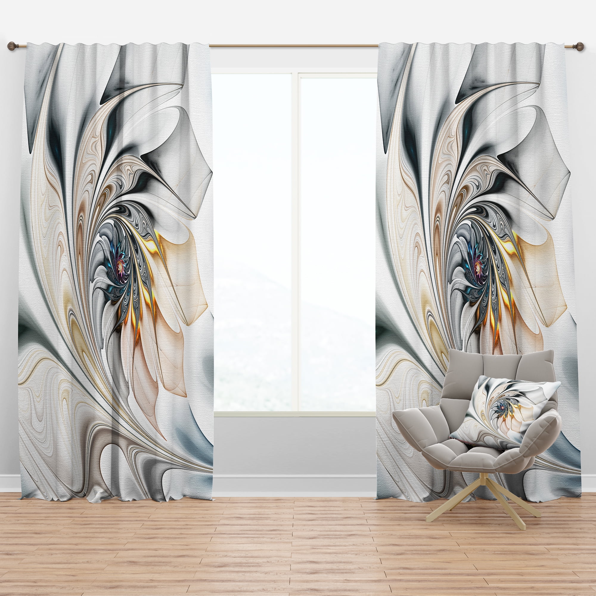 Designart Modern Blackout Curtain