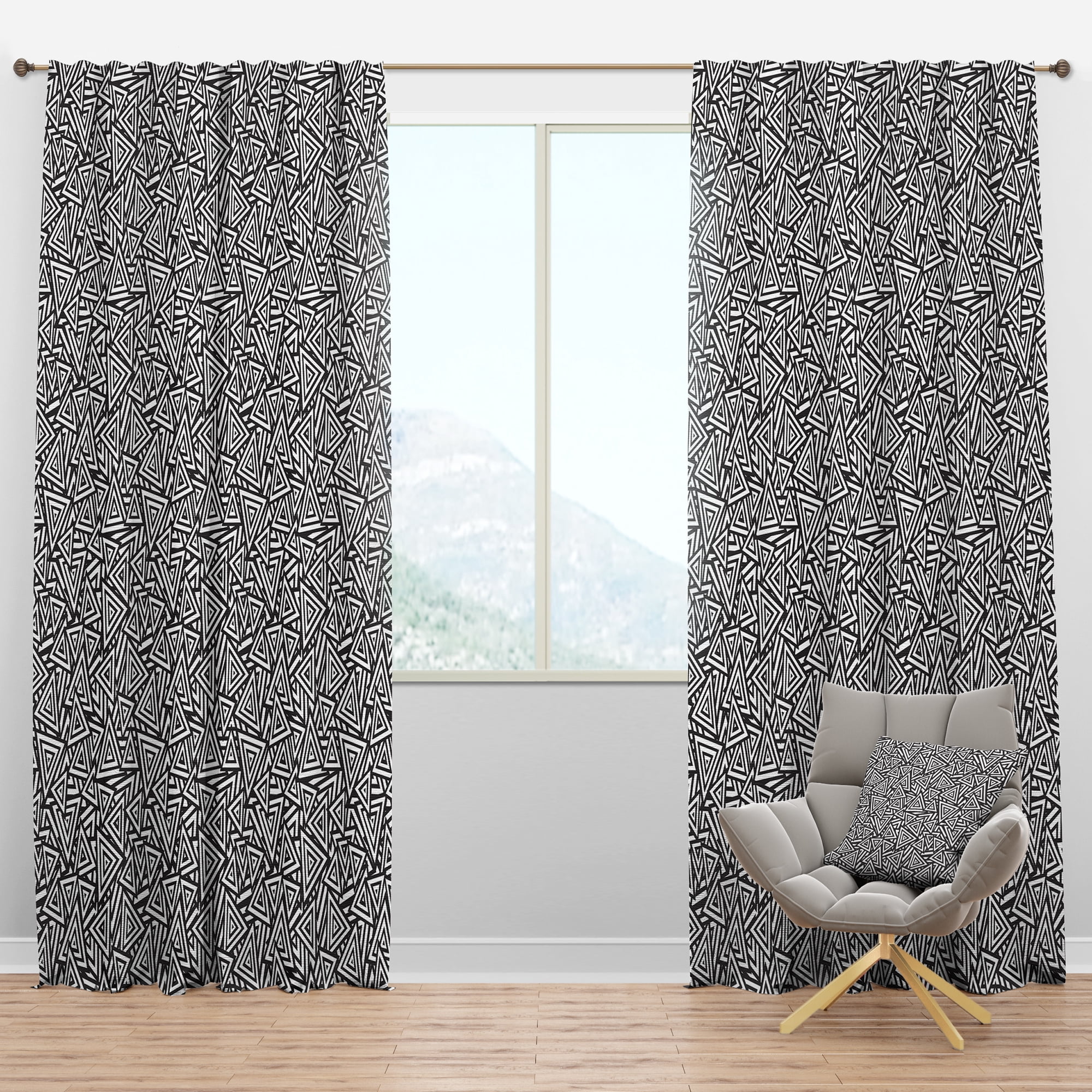 Designart Modern Blackout Curtain