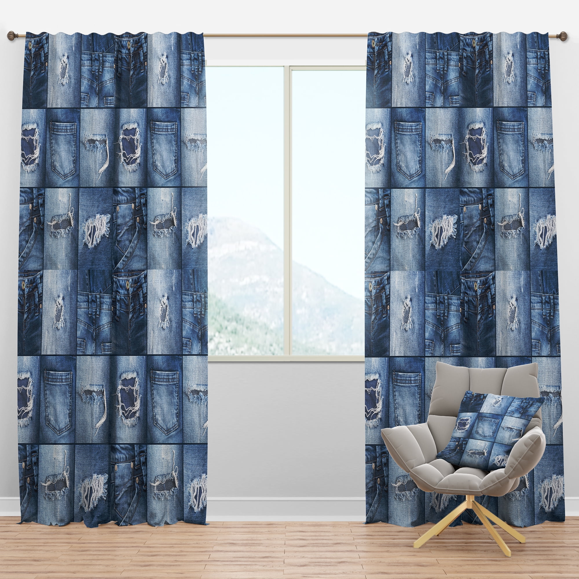 Designart Modern Blackout Curtain