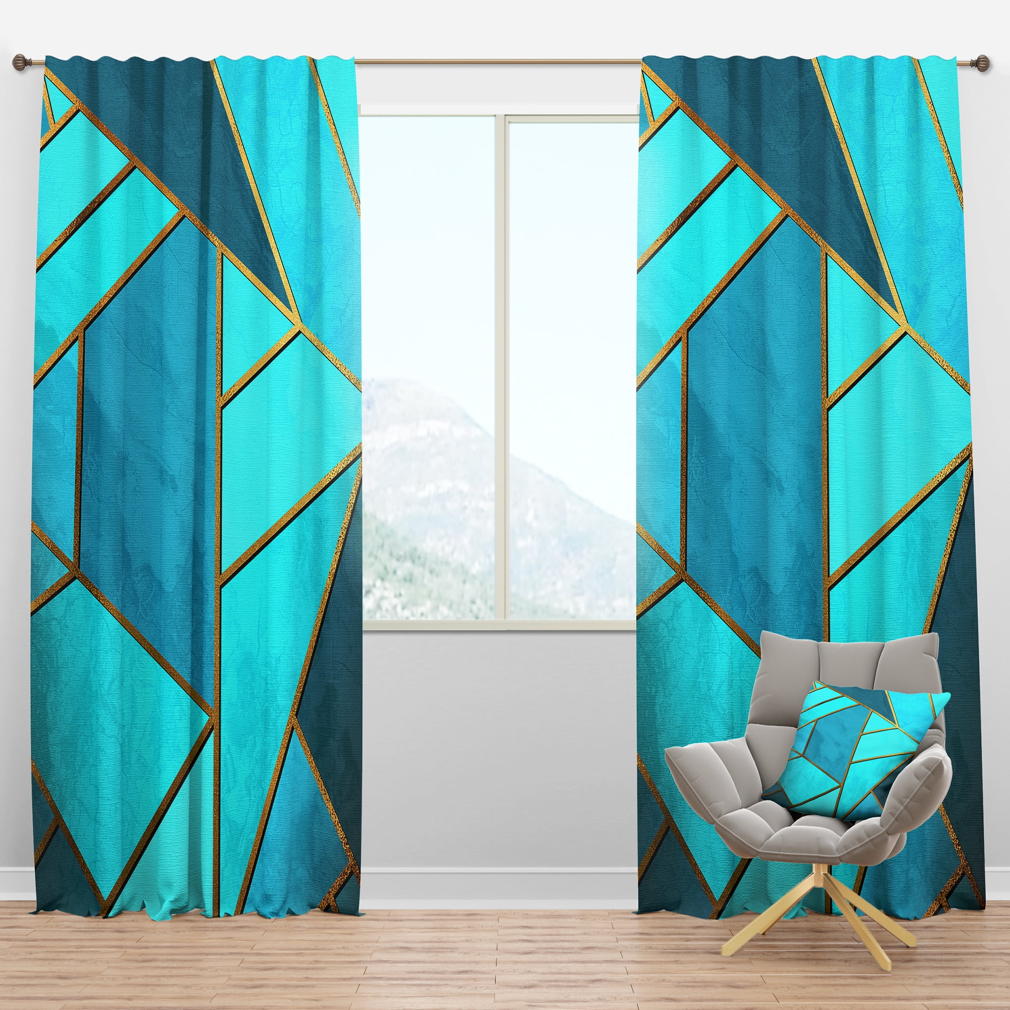 Designart Modern Blackout Curtain