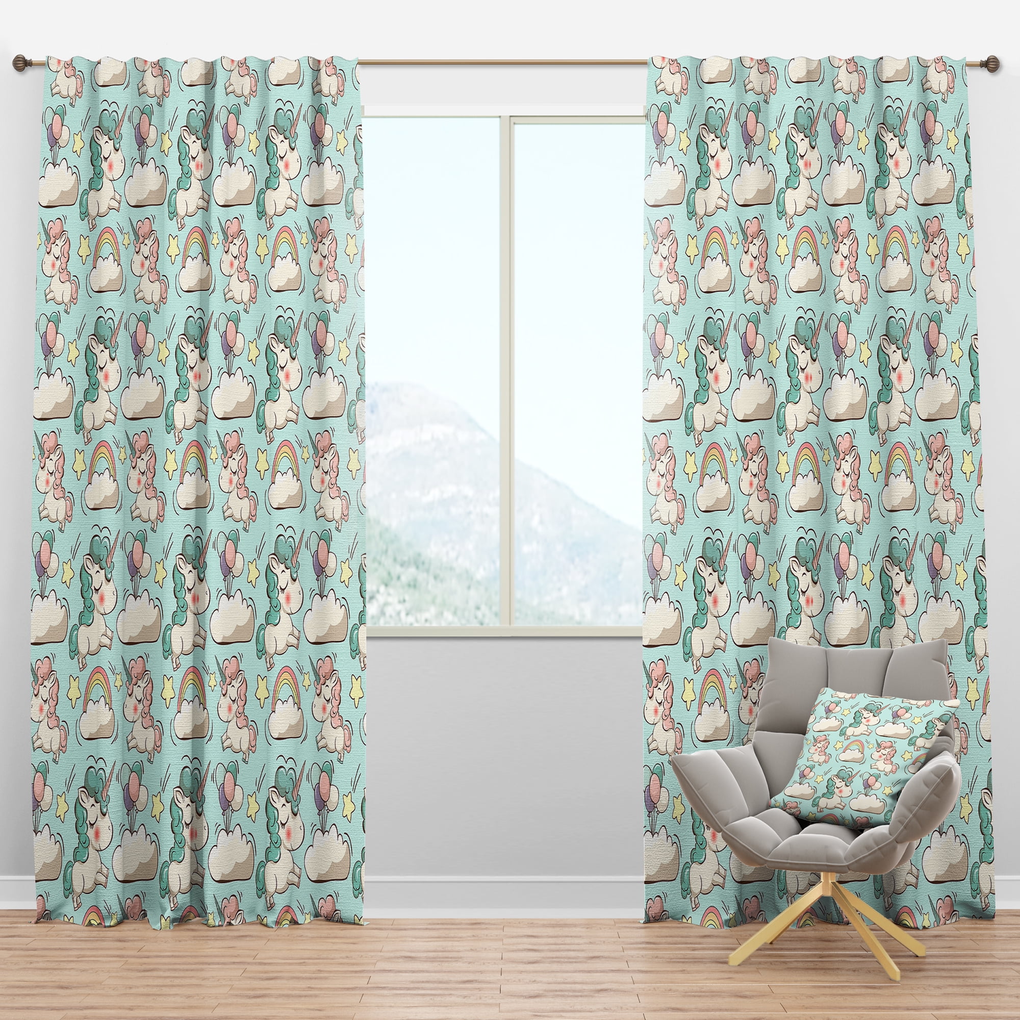 Designart Modern Blackout Curtain