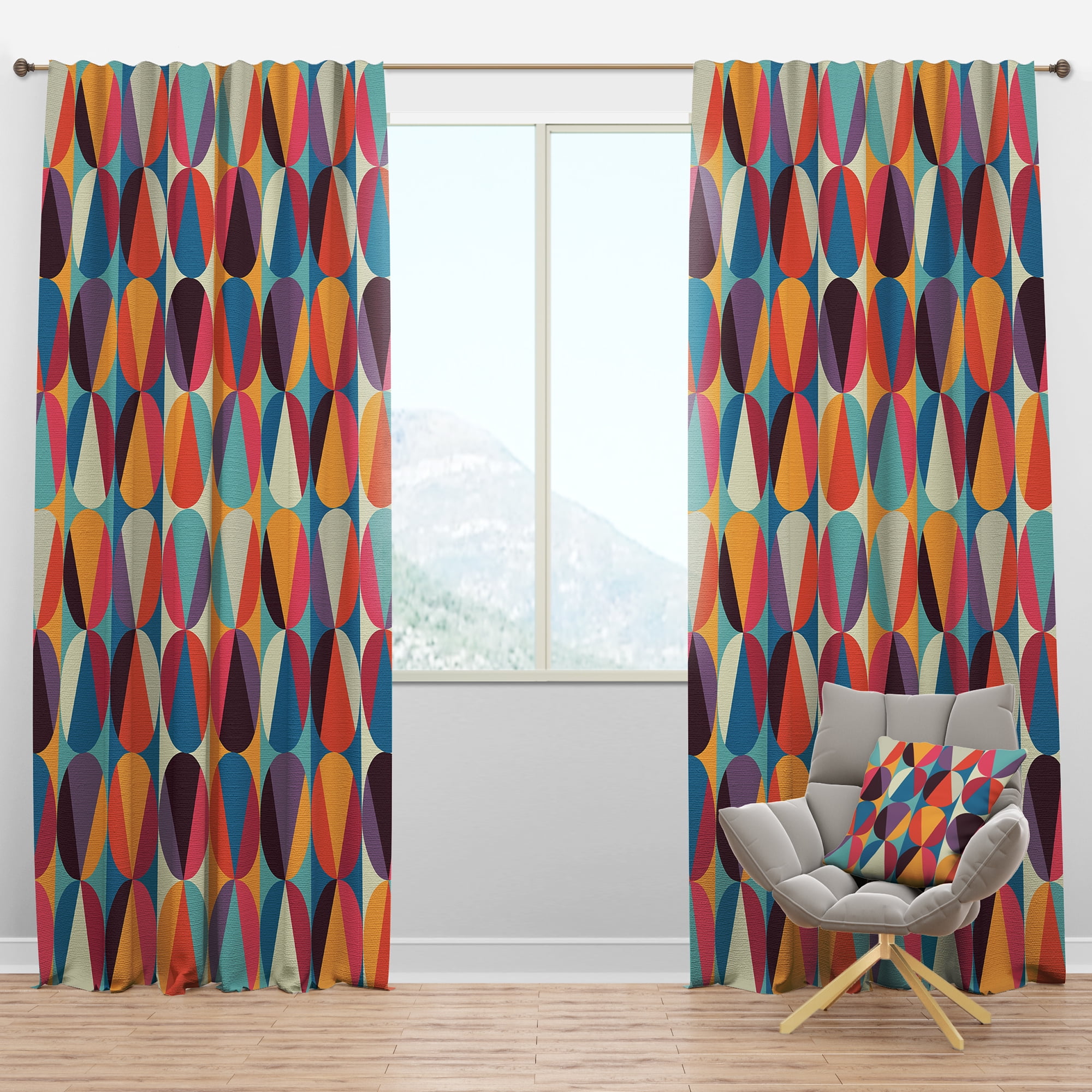 Designart Modern Blackout Curtain