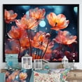 thumbnail image 1 of Designart "Modern Blooming Of Colorful Hibiscus IV" Tulips Floater Framed Canvas Art Print, 1 of 5
