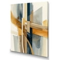 thumbnail image 1 of Designart Modern Blue And Gold Abstract I Canvas Wall Art, 1 of 5