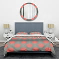 thumbnail image 1 of Designart 'Modern Circle and Line Geometric Pattern' Mid-Century Modern Duvet Cover Set, 1 of 4