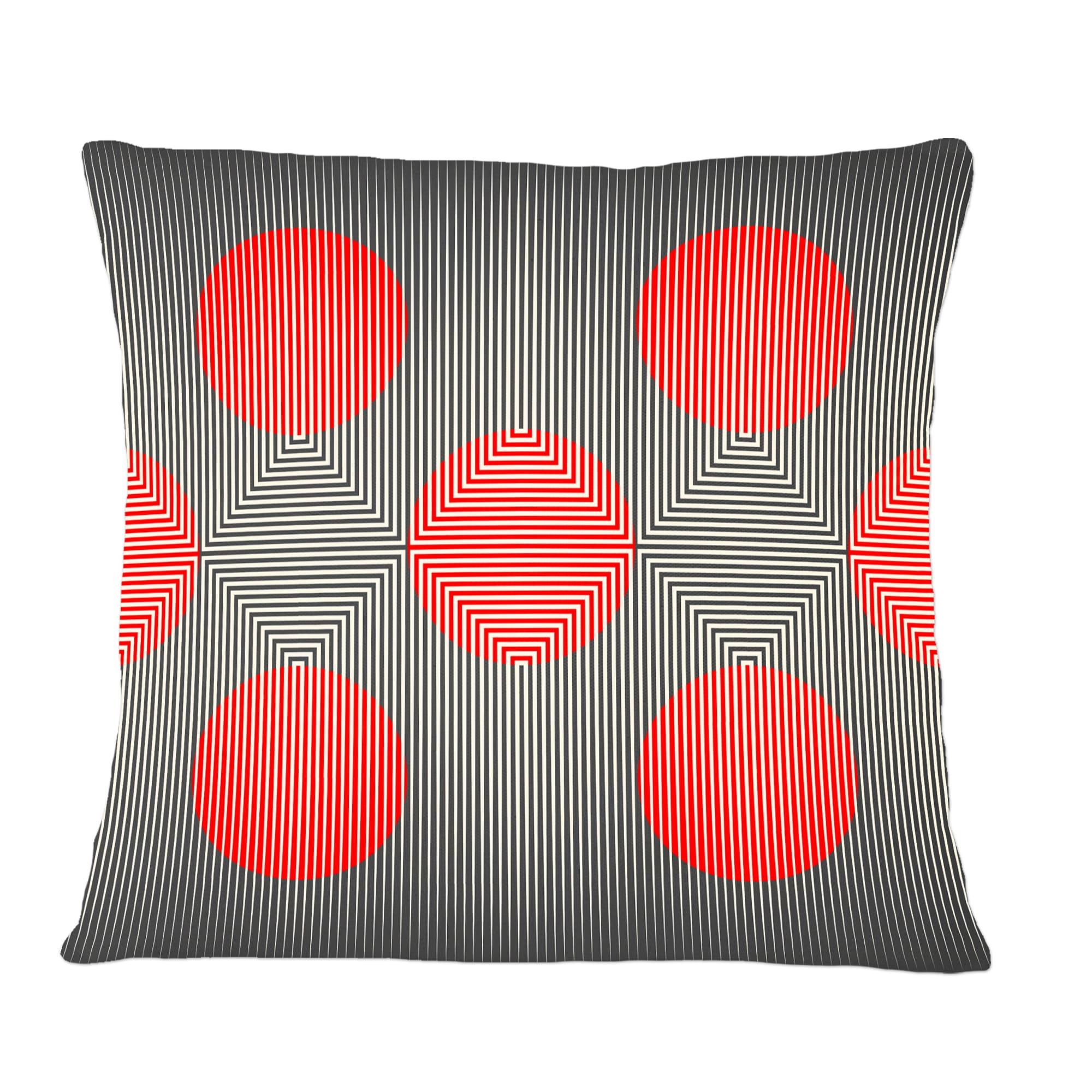 Designart Modern Circle and Line Geometric Pattern' Mid-Century Modern Throw Pillow - 12x20