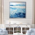 thumbnail image 1 of Designart "Modern Coastal Waves in Blue and White II" Coastal Framed Wall Art Decor - Coastal Blue Coastal Minimalism Living Room Framed Canvas Art, 1 of 6