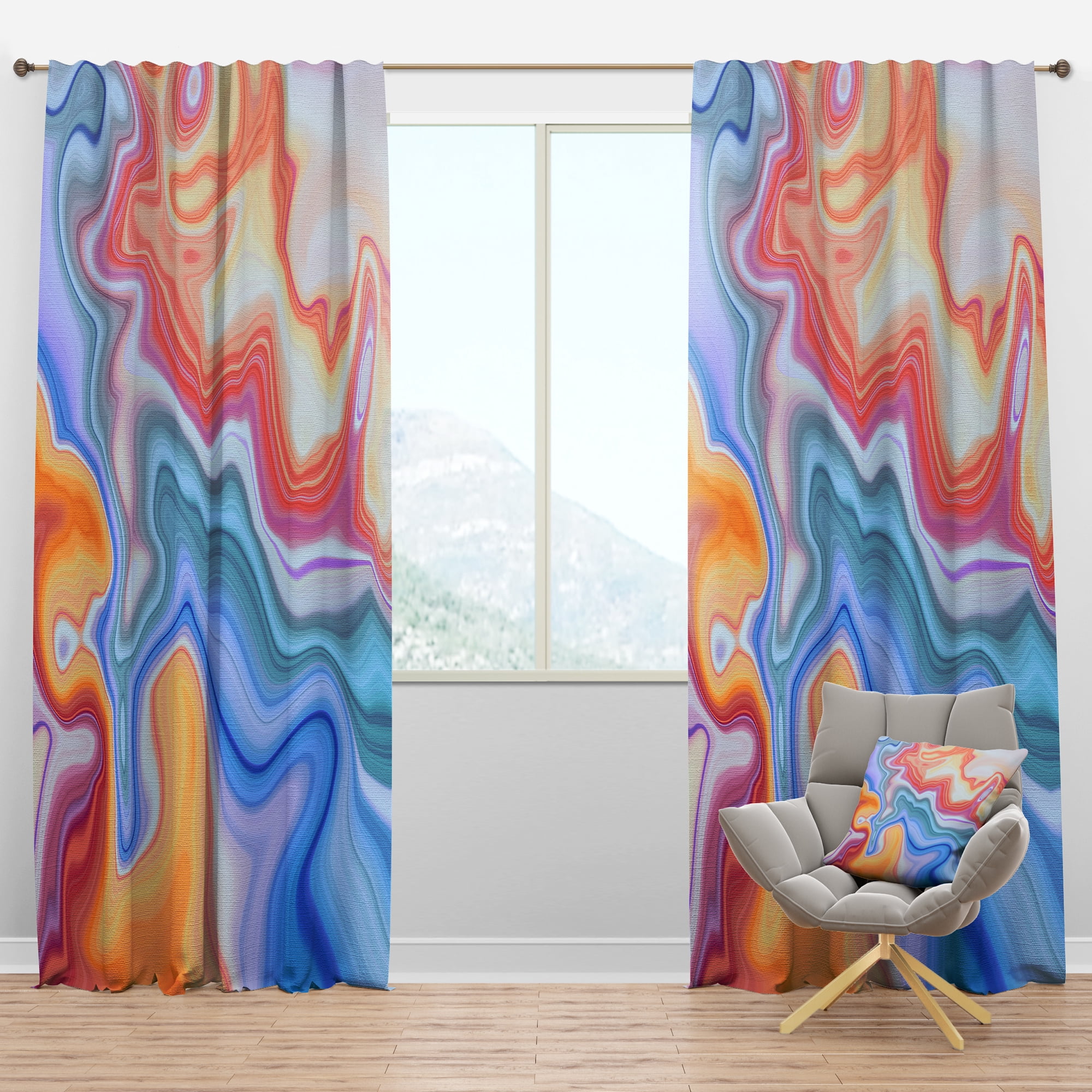 Designart Modern/Contemporary Blackout Curtain