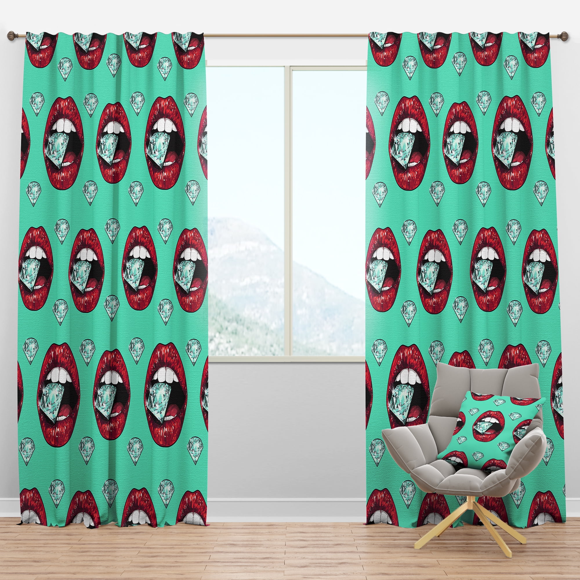 Designart Modern/Contemporary Blackout Curtain