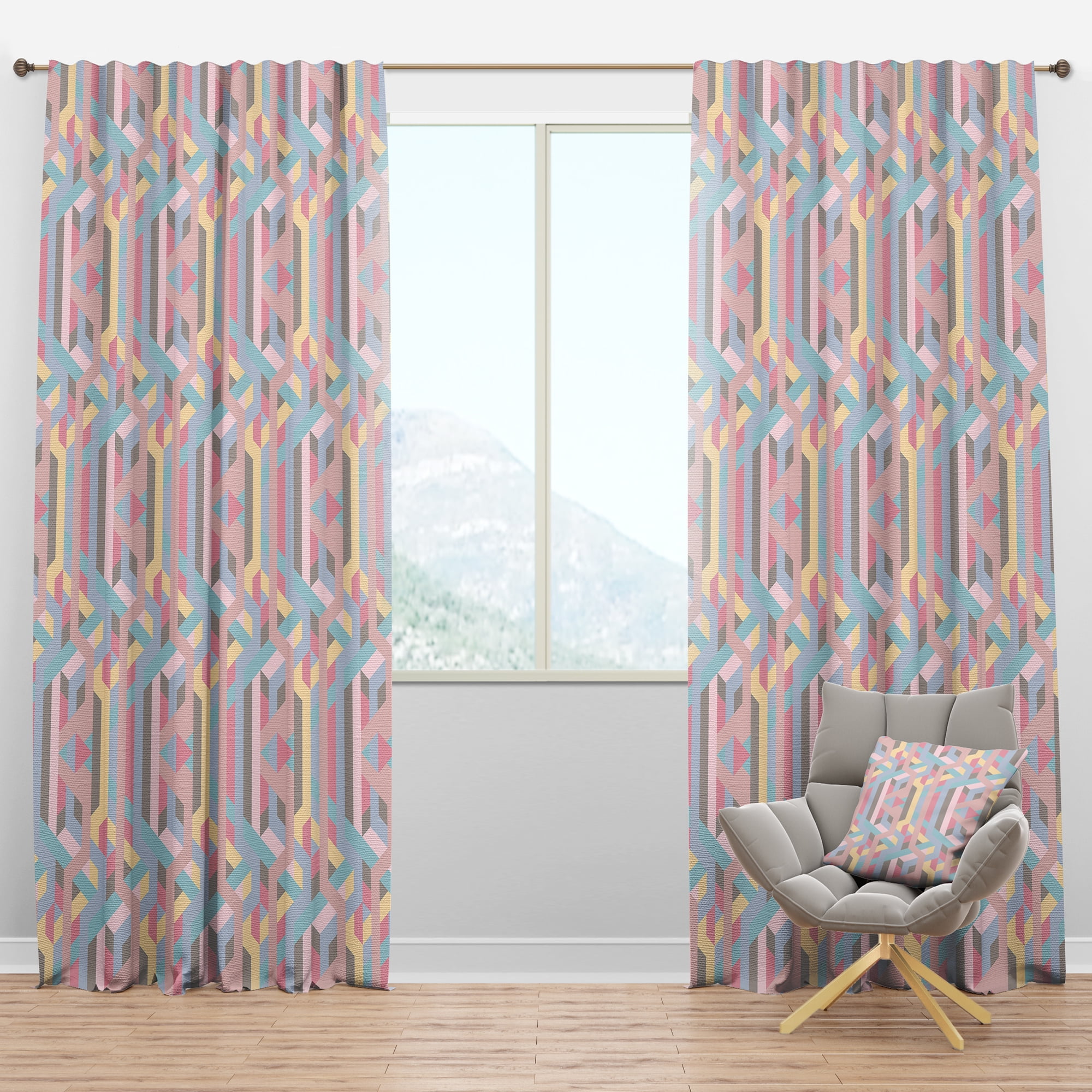 Designart Modern/Contemporary Blackout Curtain