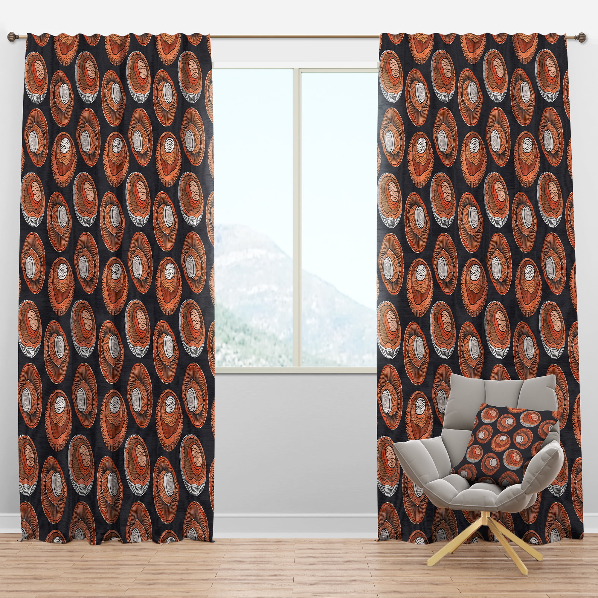 Designart Modern/Contemporary Blackout Curtain
