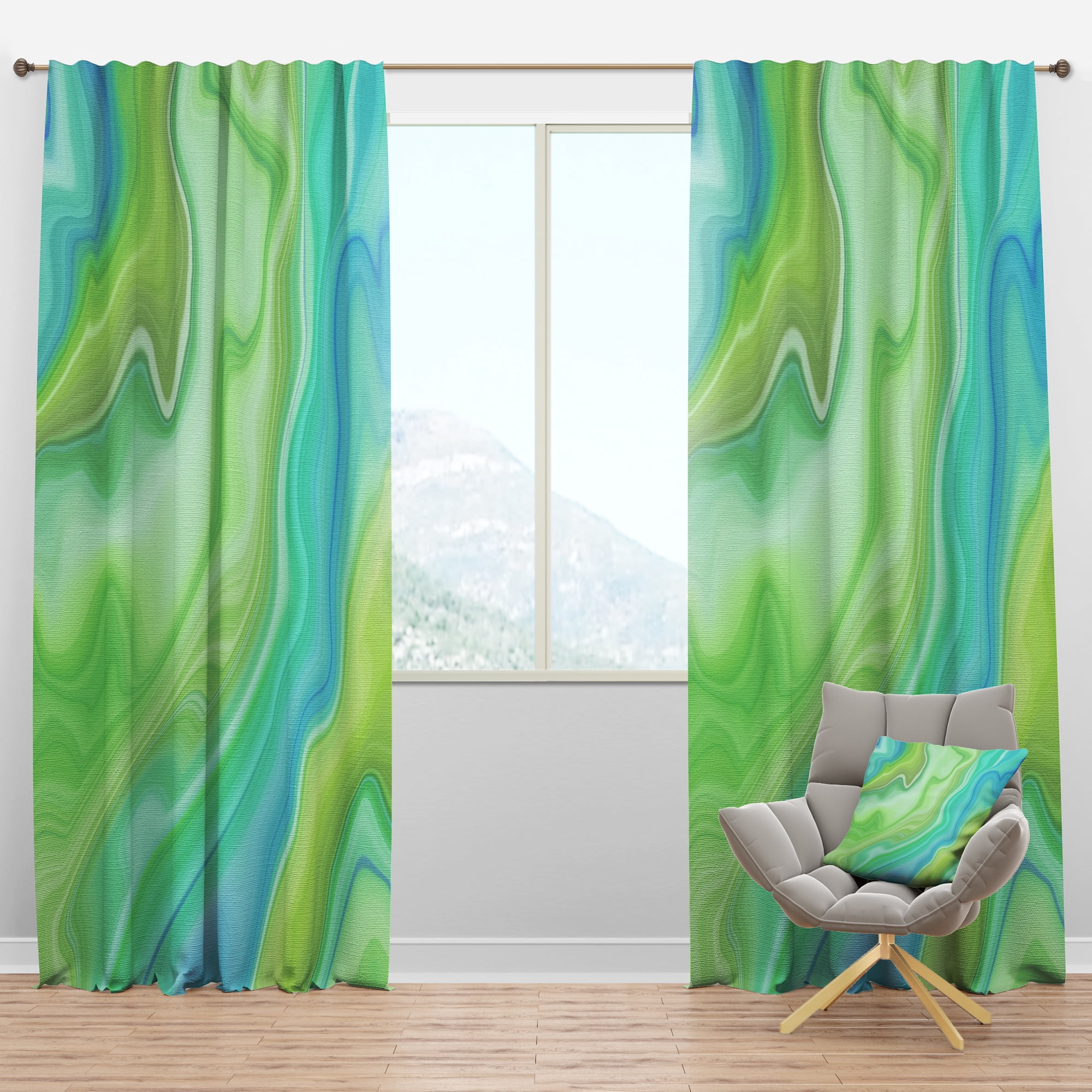 Designart Modern/Contemporary Blackout Curtain