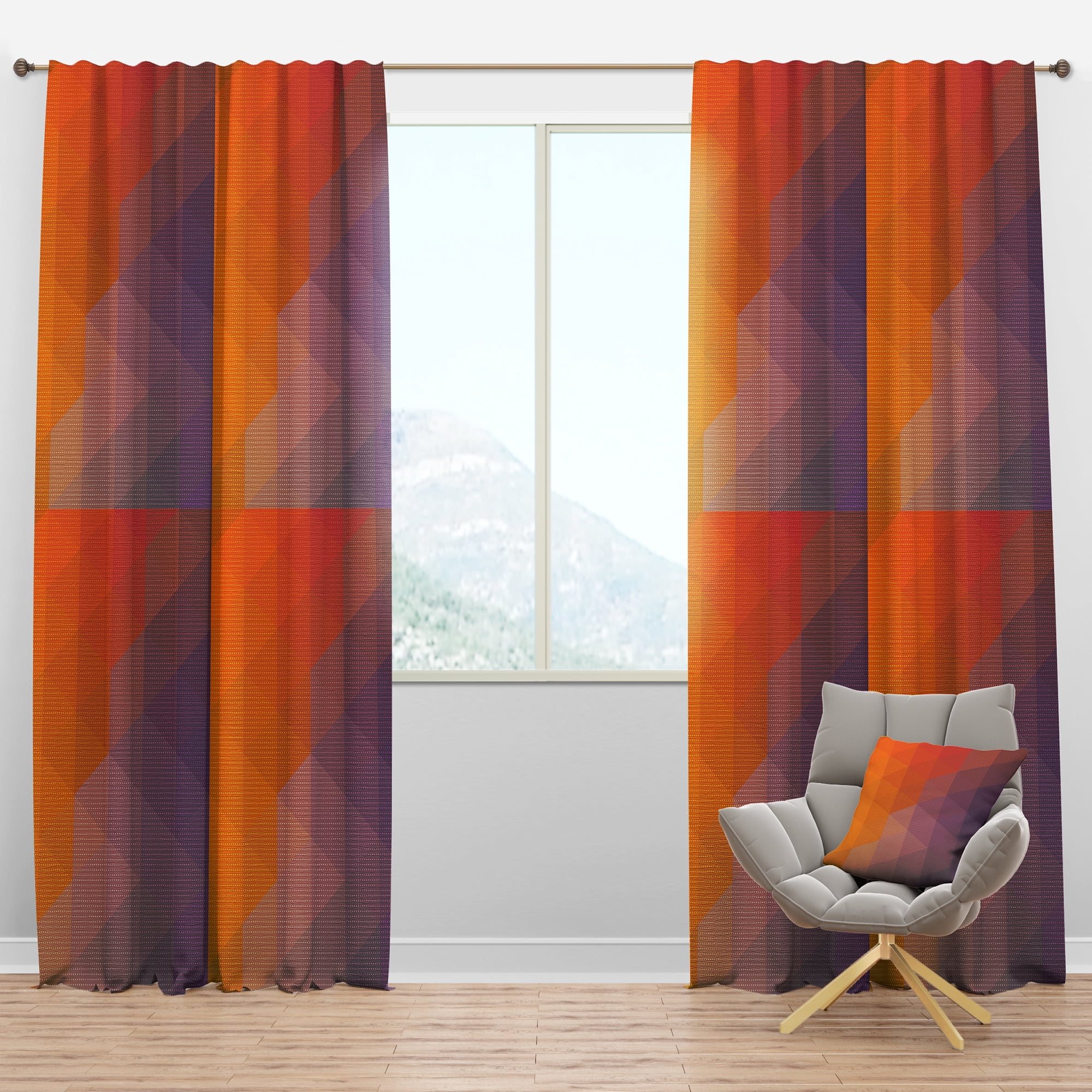 Designart Modern/Contemporary Blackout Curtain