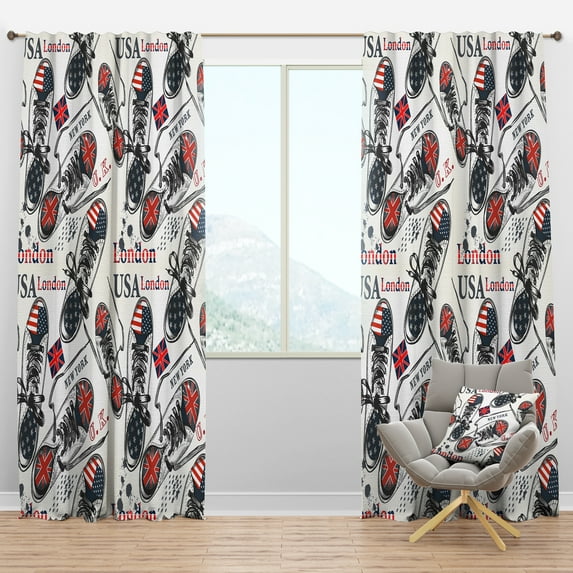 Designart Modern/Contemporary Blackout Curtain