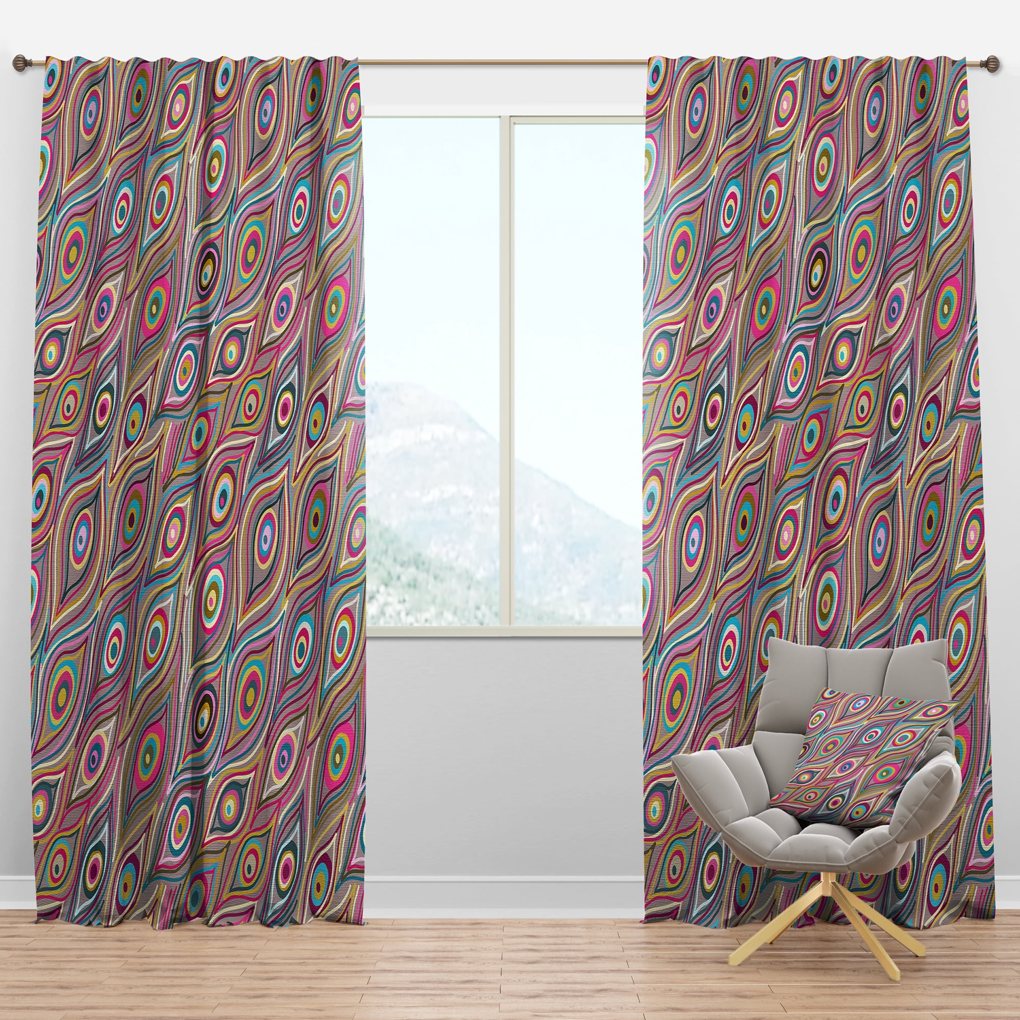 Designart Modern/Contemporary Blackout Curtain