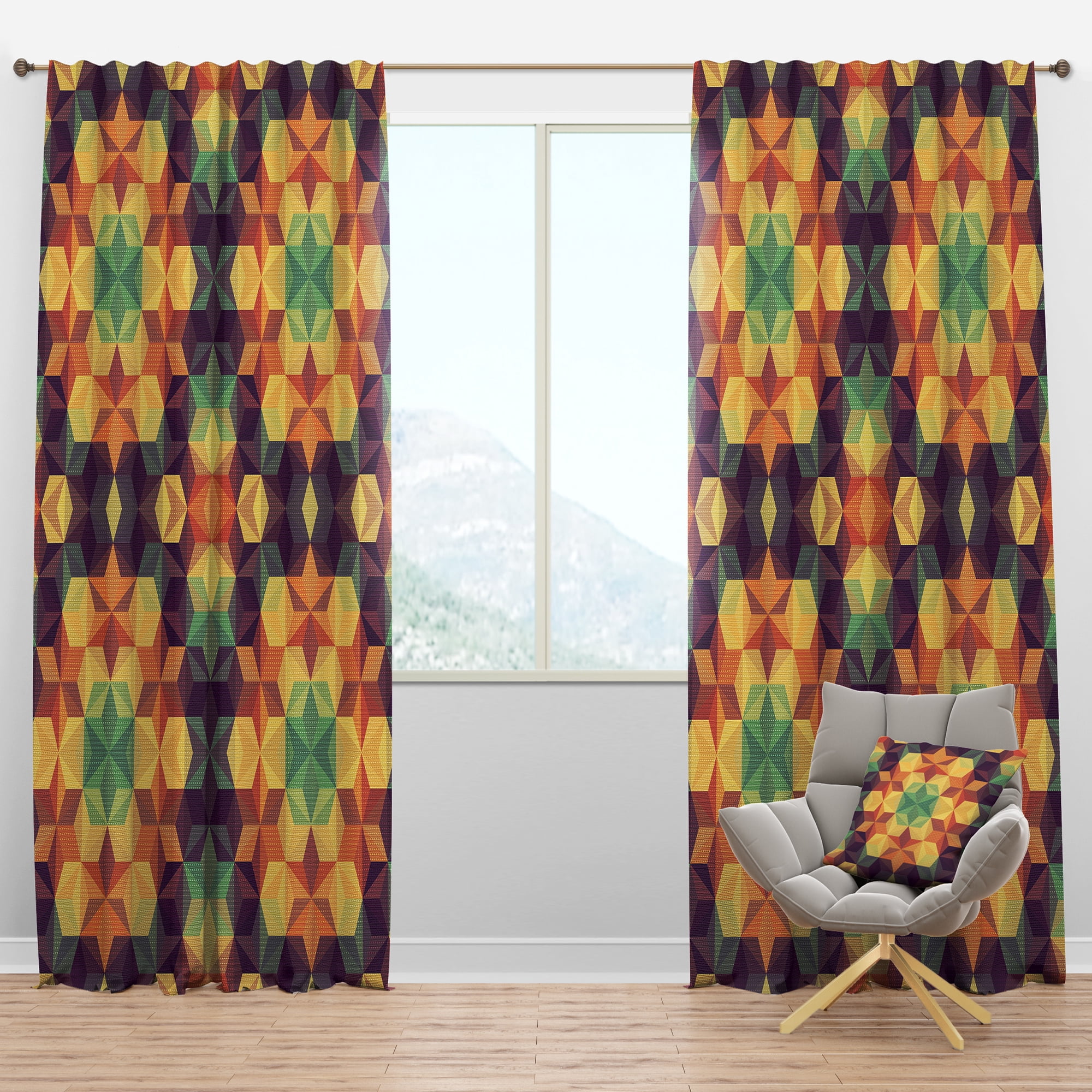 Designart Modern/Contemporary Blackout Curtain