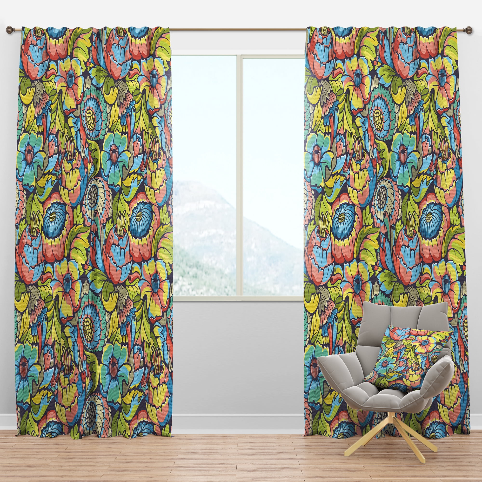 Designart Modern/Contemporary Blackout Curtain