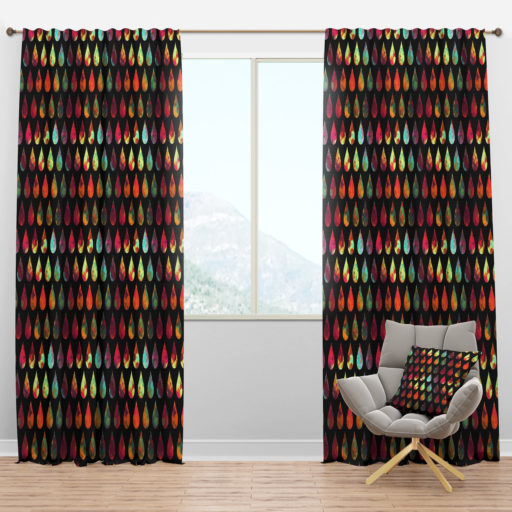 Designart Modern/Contemporary Blackout Curtain