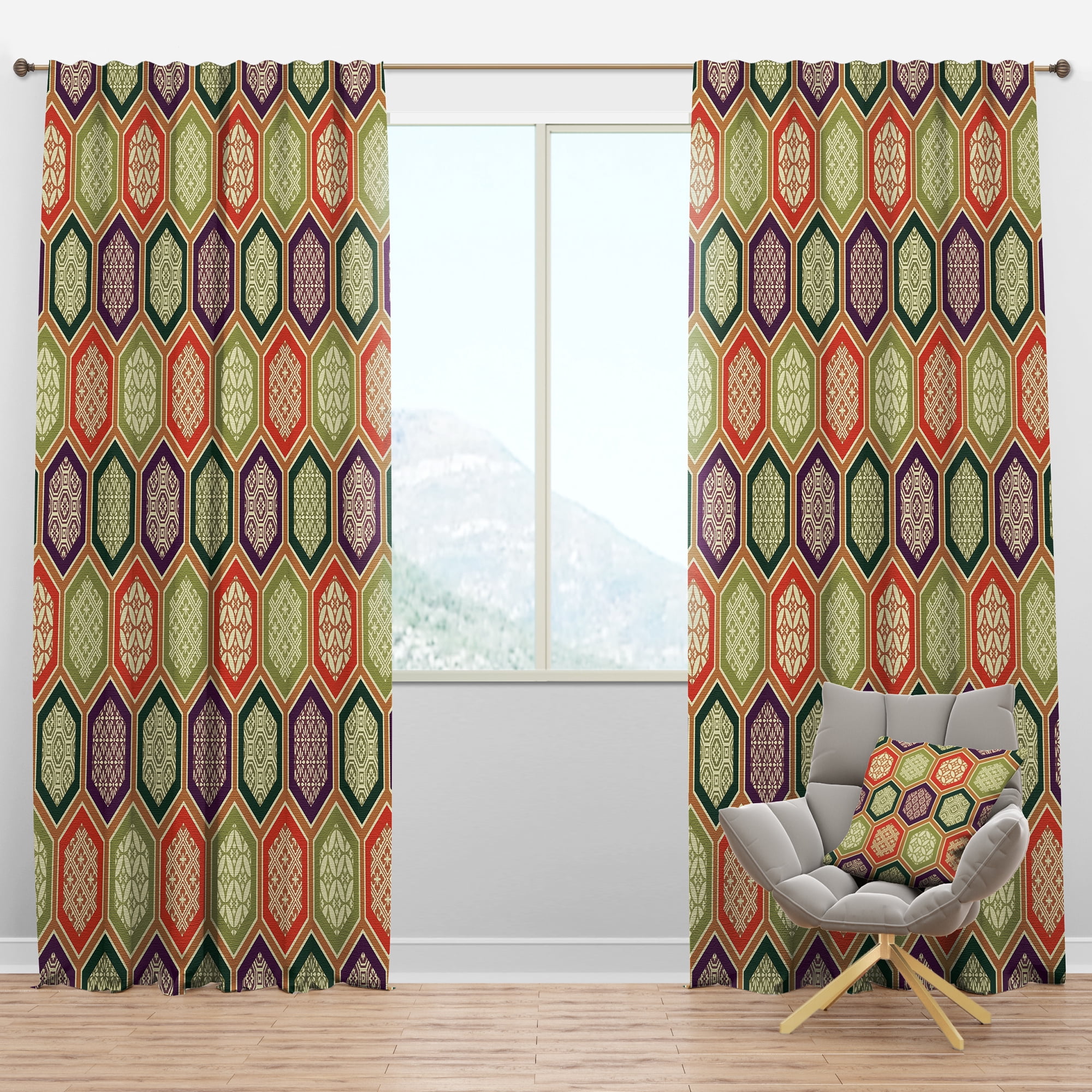 Designart Modern/Contemporary Blackout Curtain