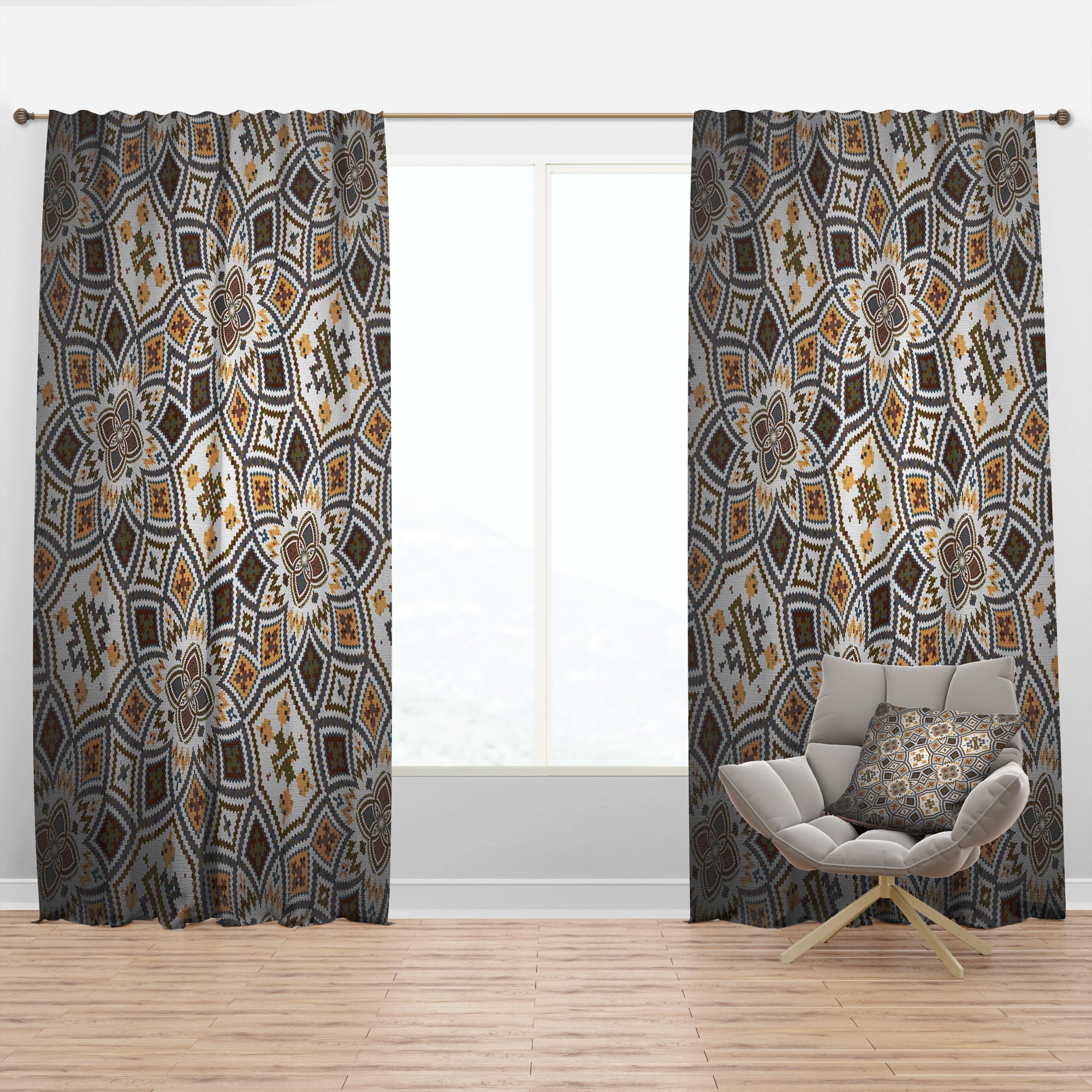 Designart Modern/Contemporary Blackout Curtain