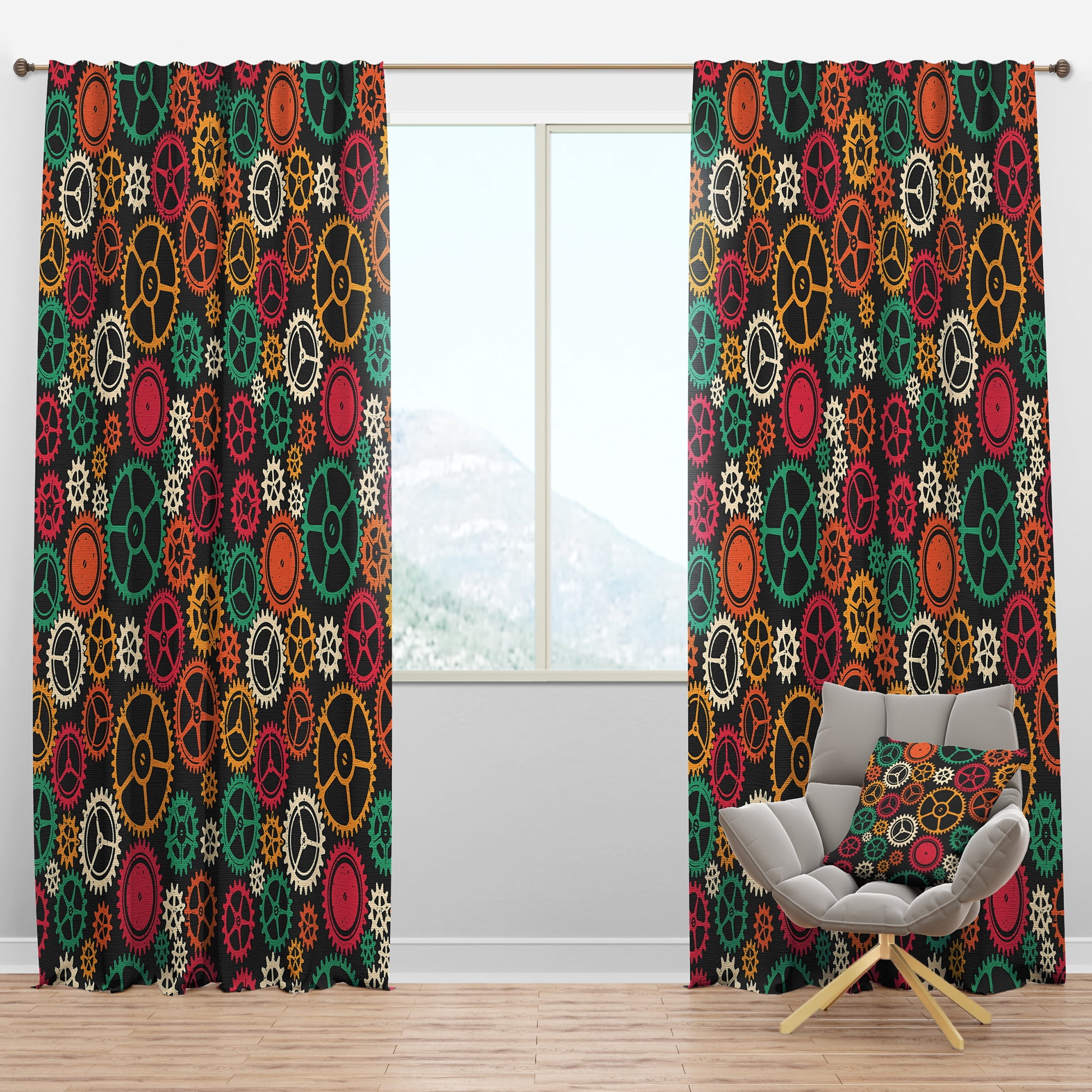 Designart Modern/Contemporary Blackout Curtain