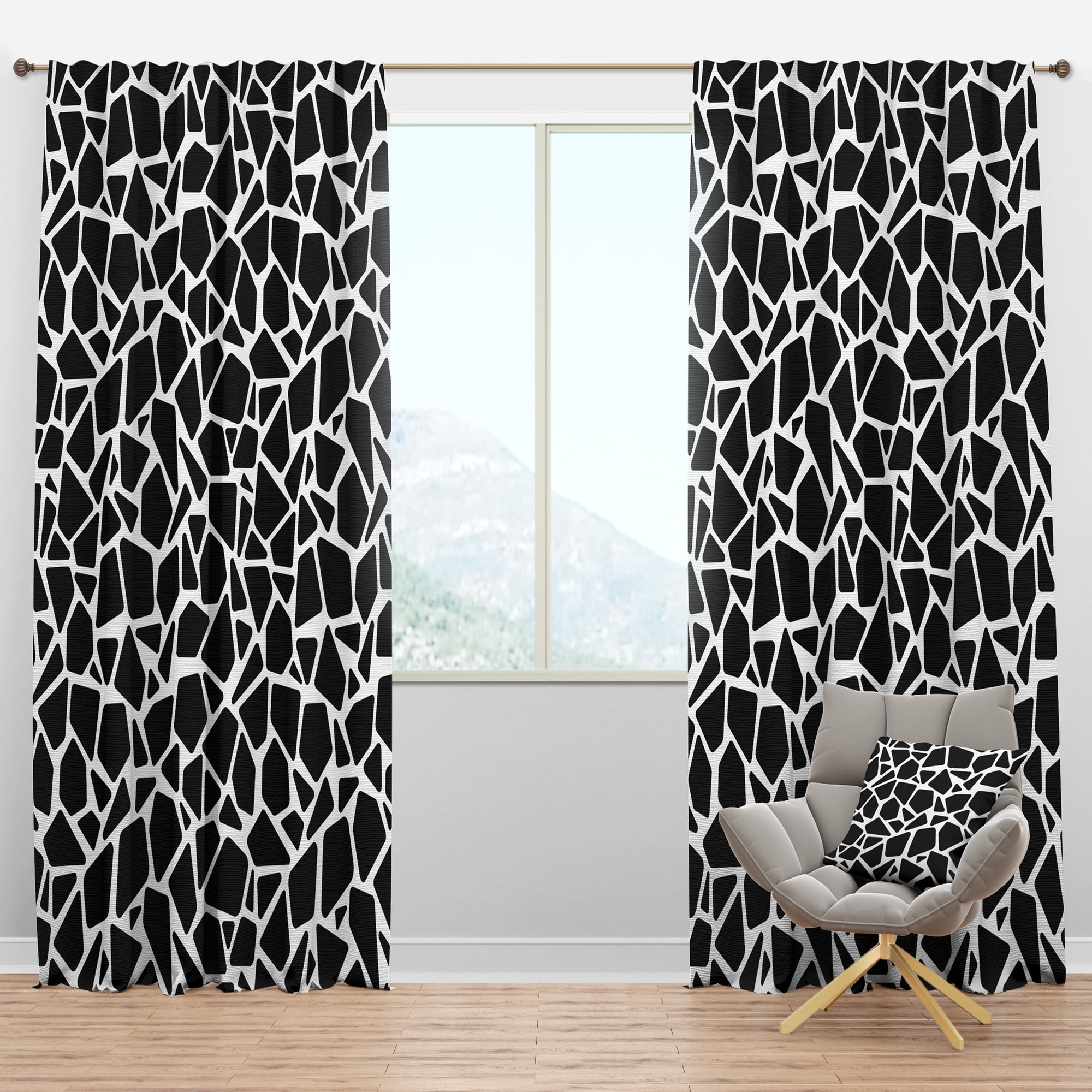 Designart Modern/Contemporary Blackout Curtain
