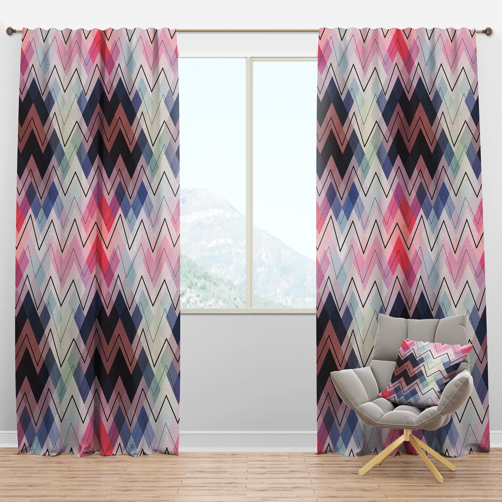 Designart Modern/Contemporary Blackout Curtain